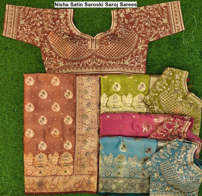 Nisha Satin Saroski Saroj Sarees Wholesale