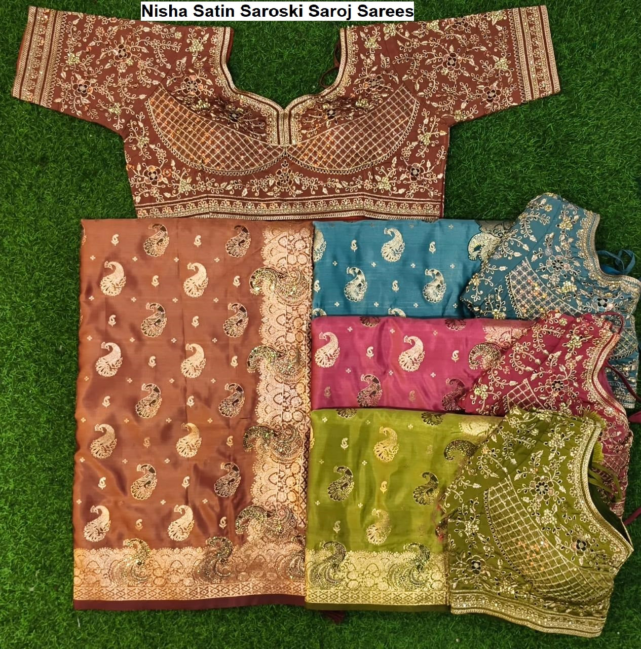 Nisha Satin Saroski Saroj Sarees Wholesale