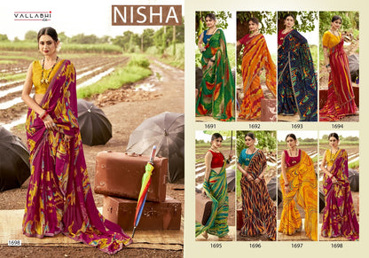 Nisha Vallabhi Lite Georgette Sarees Manufacturer India
