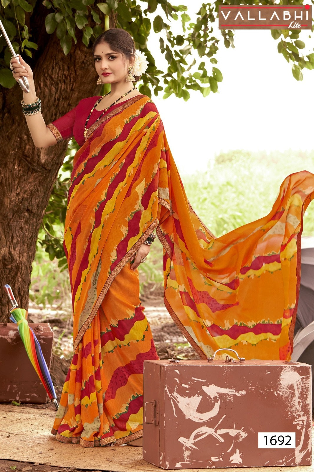 Nisha Vallabhi Lite Georgette Sarees Manufacturer India