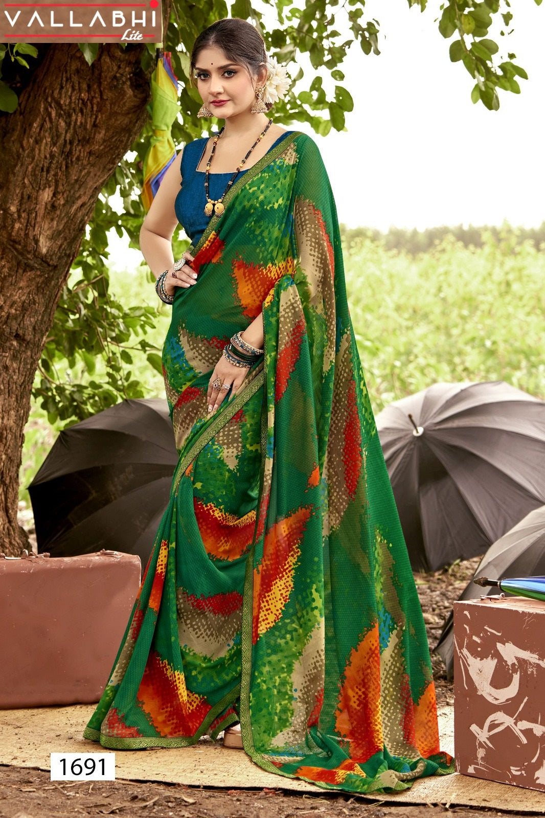 Nisha Vallabhi Lite Georgette Sarees Manufacturer India