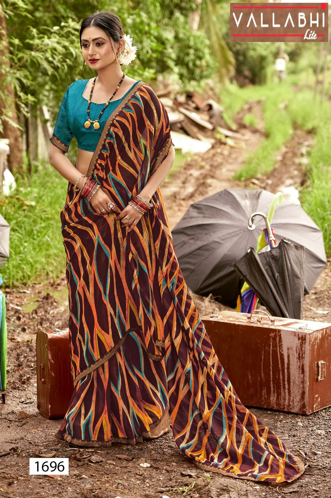 Nisha Vallabhi Lite Georgette Sarees Manufacturer India