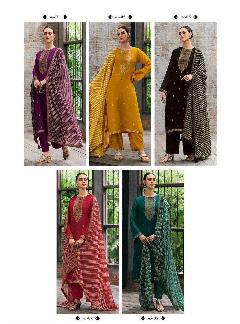 Nisha Varsha Fashions Viscose Organza Pant Style Suits Manufacturer