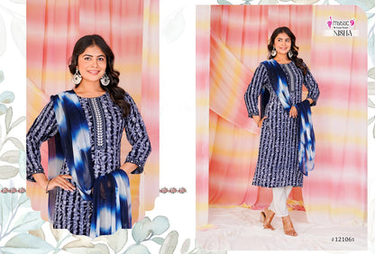 Nisha Vol 12 Mystic 9 Cotton Readymade Pant Style Suits Wholesale