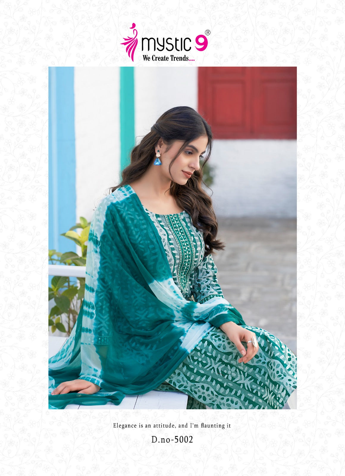 Nisha Vol 5 Mystic 9 Cotton Readymade Pant Style Suits Wholesale Price