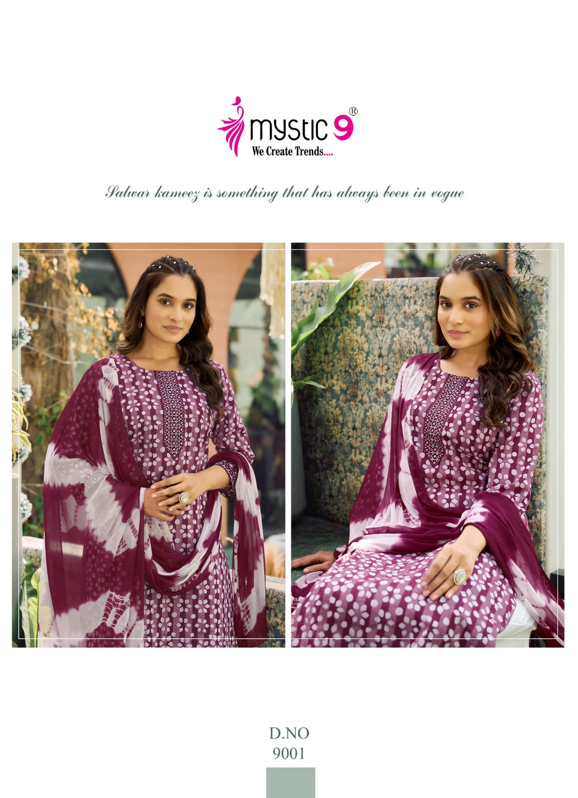 Nisha Vol 9 Mystic 9 Dobby Readymade Pant Style Suits Wholesaler