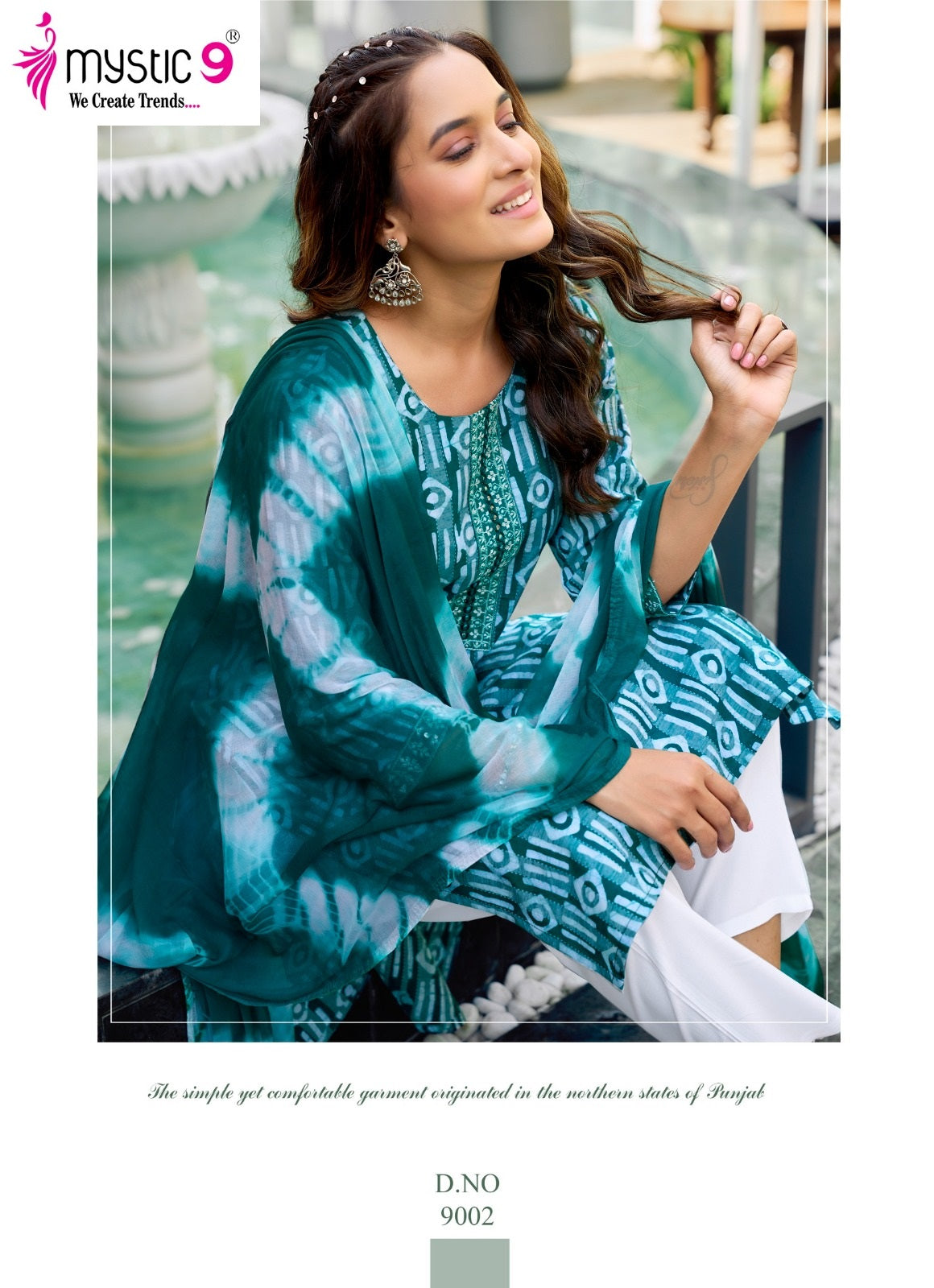 Nisha Vol 9 Mystic 9 Dobby Readymade Pant Style Suits Wholesaler