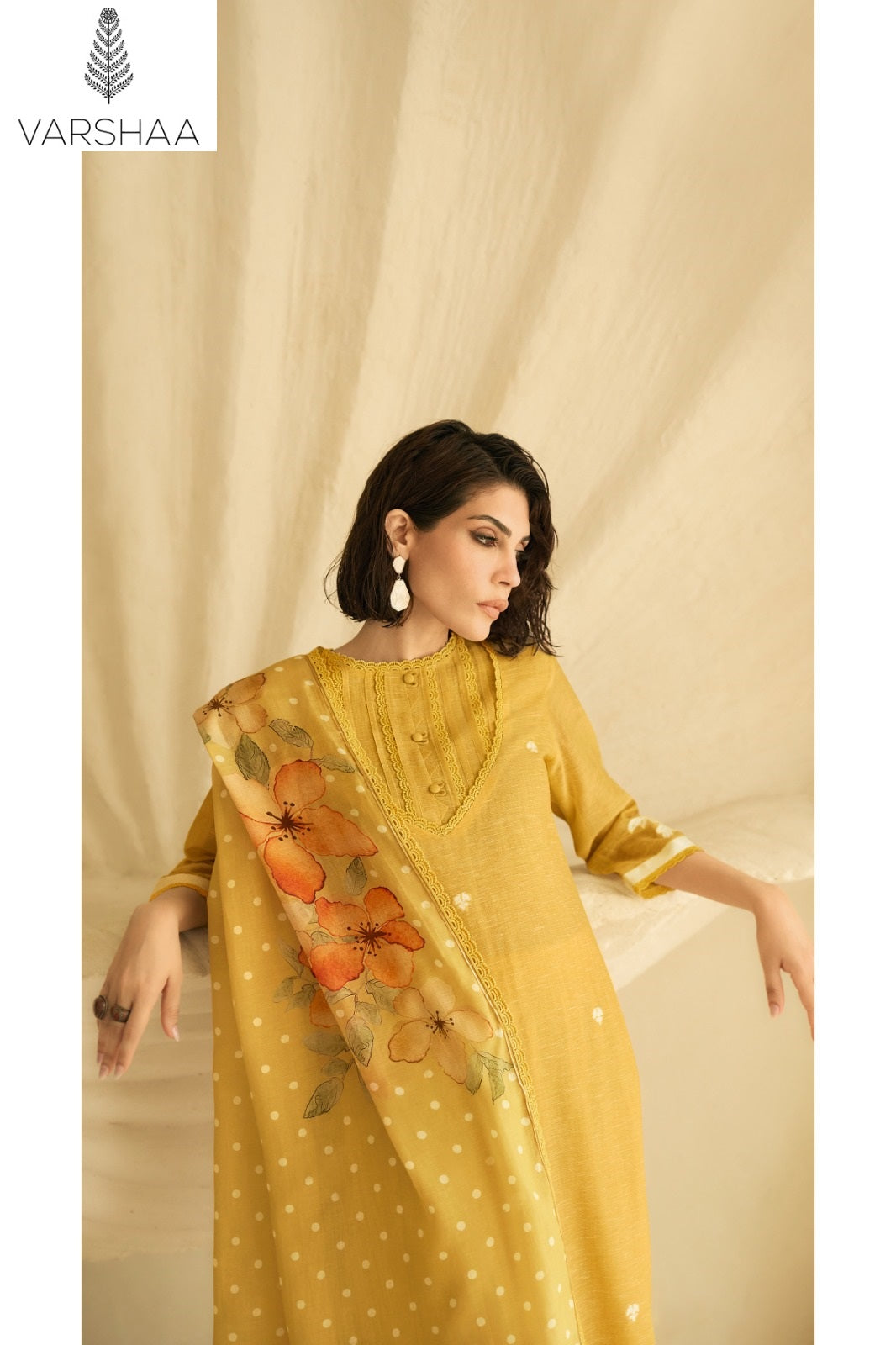 Nishat Varshaa Linen Pant Style Suits Exporter India