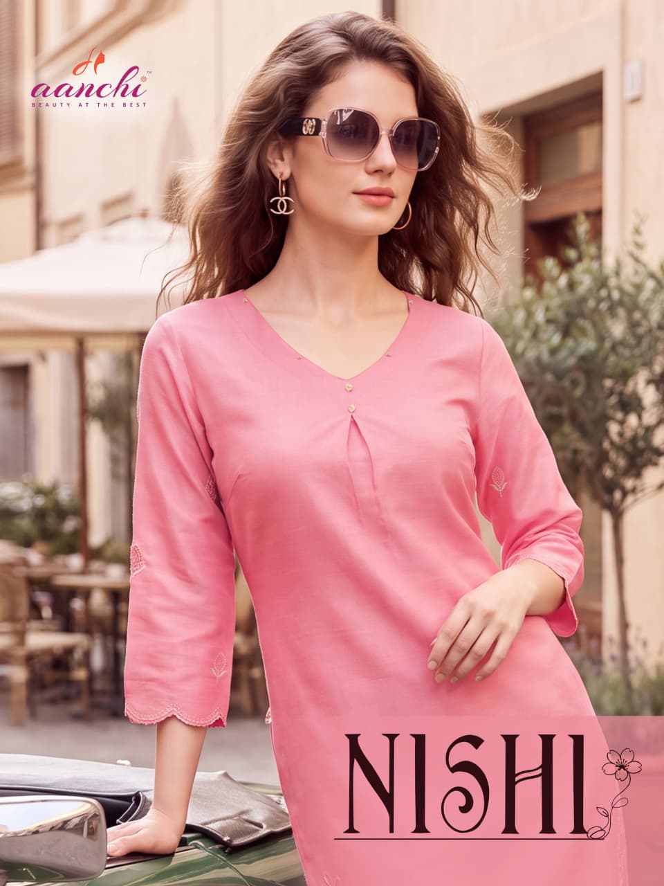 Nishi Aanchi Vatican Straight Cut Kurtis Manufacturer Gujarat
