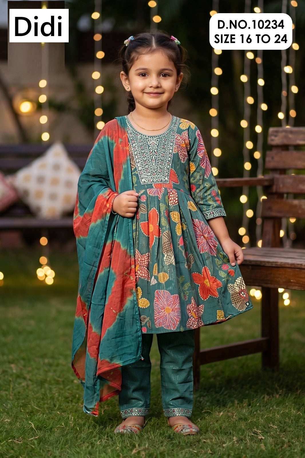 Nishika 1 Dn 10234 Didi Berlin Girls Readymade Pant Suits Exporter Ahmedabad