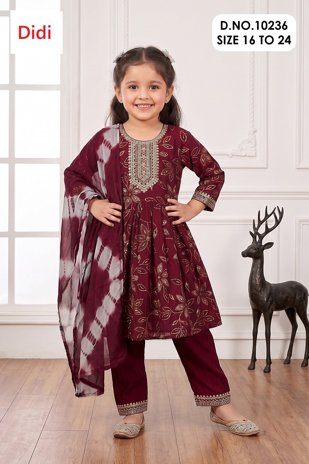 Nishika 3 Dn 10236 Didi Berlin Girls Readymade Anarkali Suits Wholesaler India