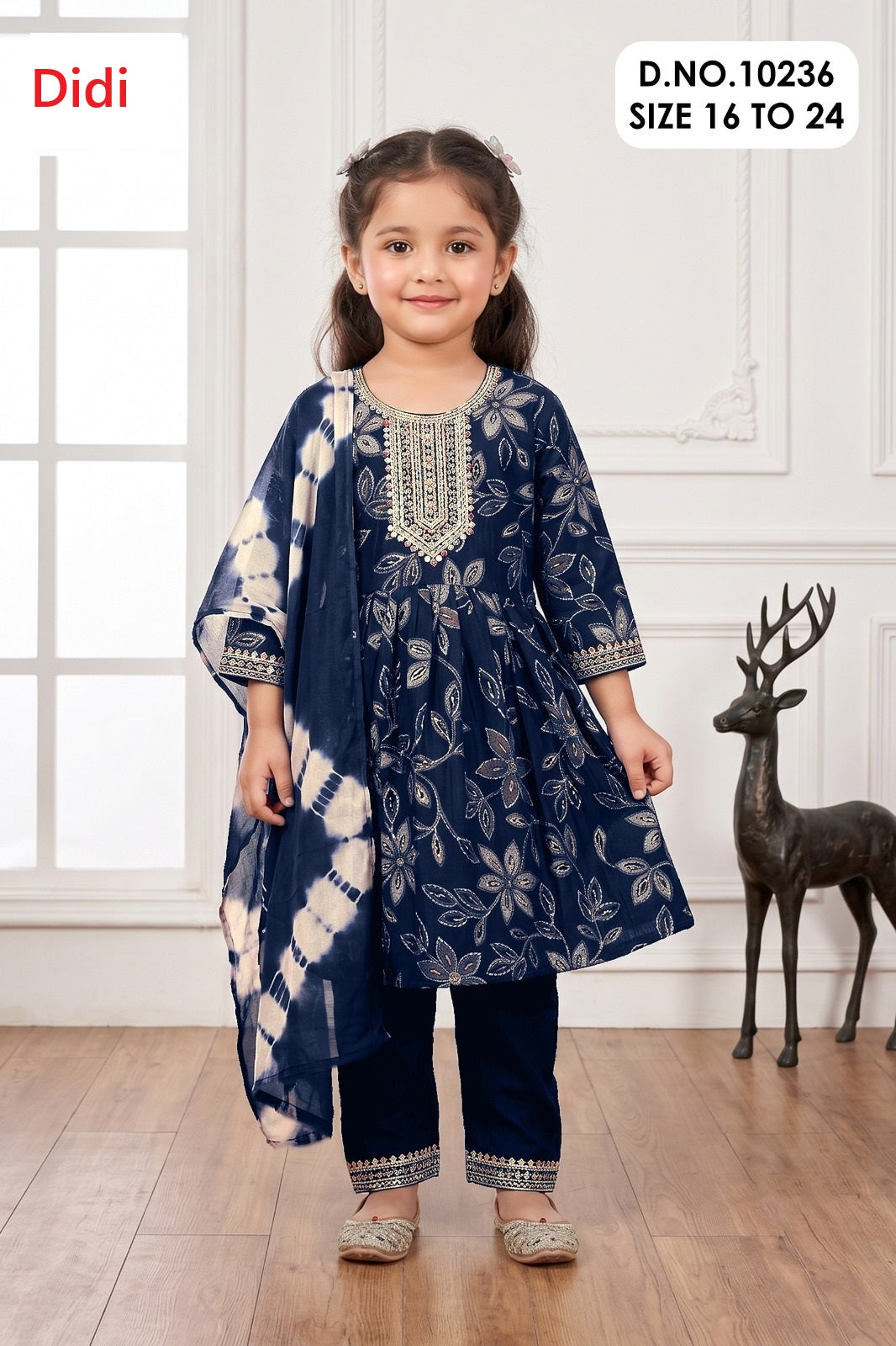 Nishika 3 Dn 10236 Didi Berlin Girls Readymade Anarkali Suits Wholesaler India