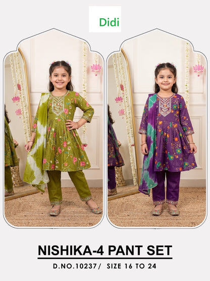 Nishika 4 Dn 10237 Didi Berlin Girls Readymade Anarkali Suits Wholesale Price