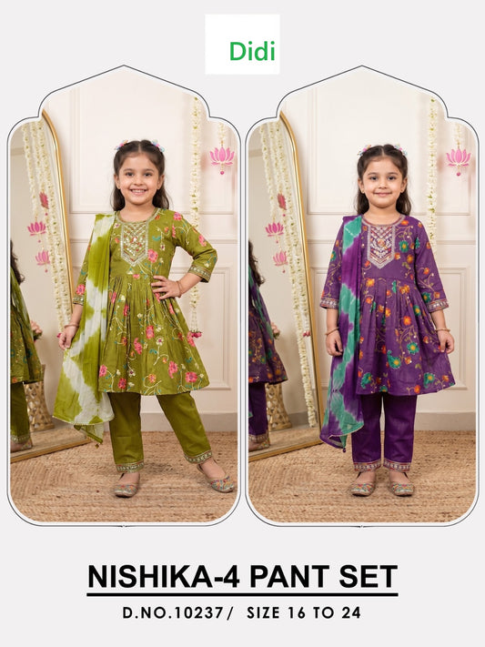 Nishika 4 Dn 10237 Didi Berlin Girls Readymade Anarkali Suits Wholesale Price