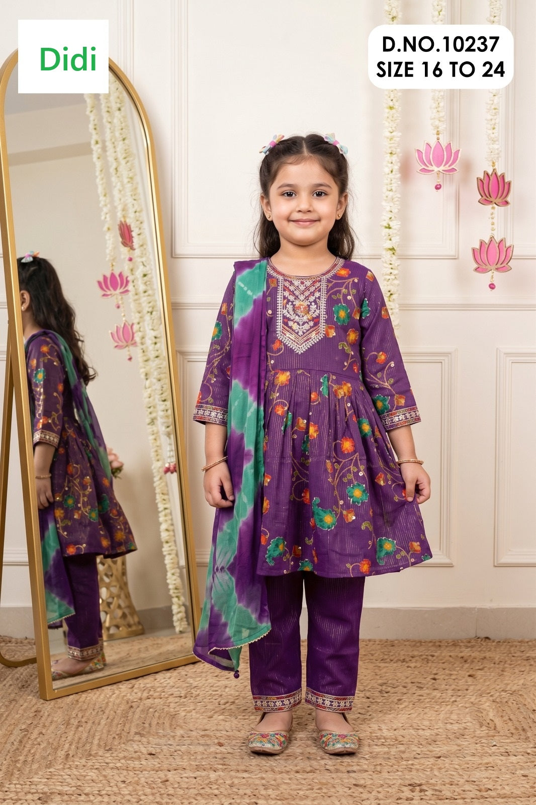 Nishika 4 Dn 10237 Didi Berlin Girls Readymade Anarkali Suits Wholesale Price