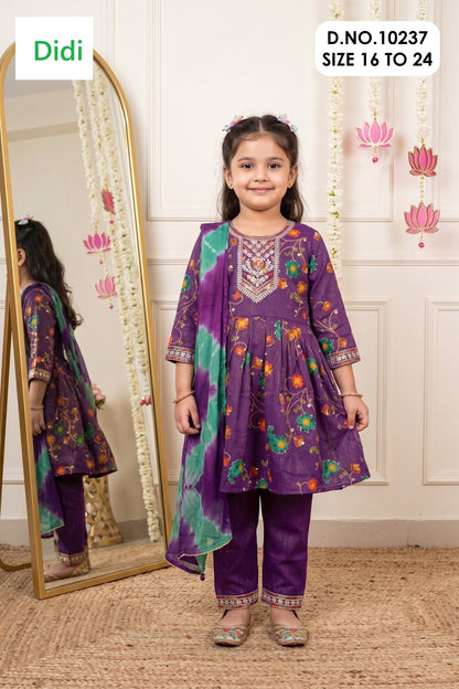 Nishika 4 Dn 10237 Didi Berlin Girls Readymade Anarkali Suits Wholesale Price