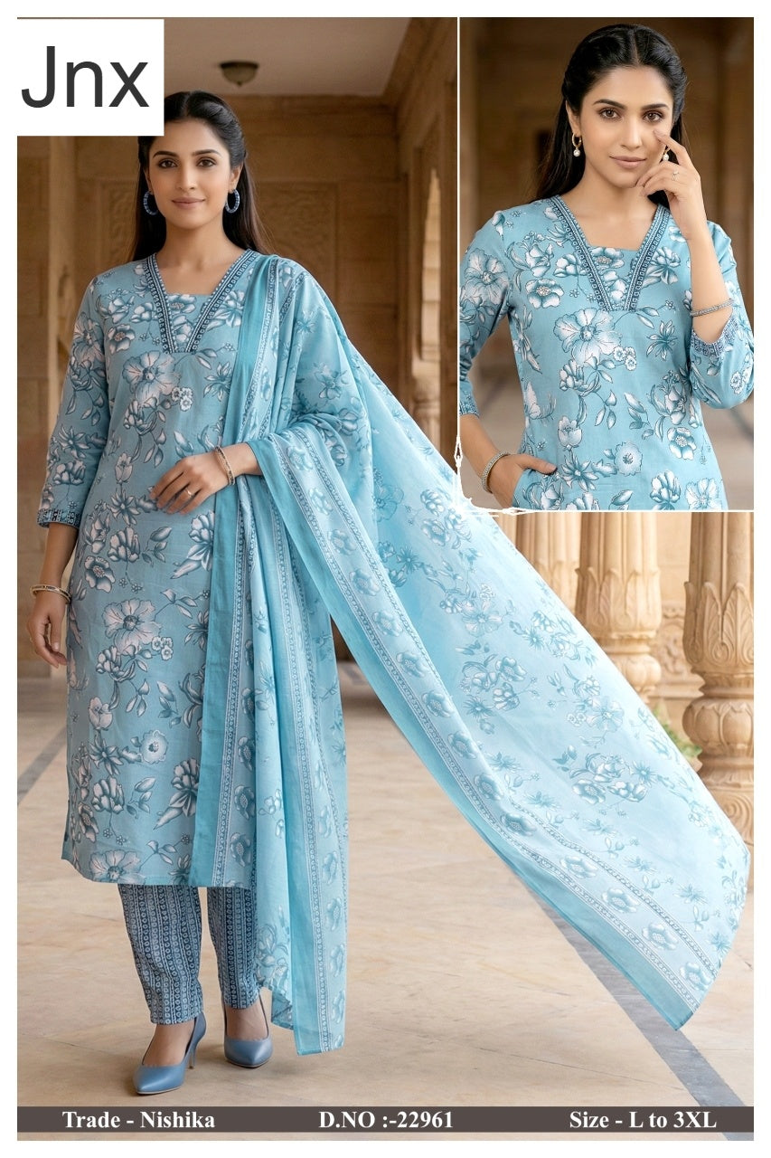 Nishika Jnx Capsule Print Readymade Pant Style Suits Manufacturer India