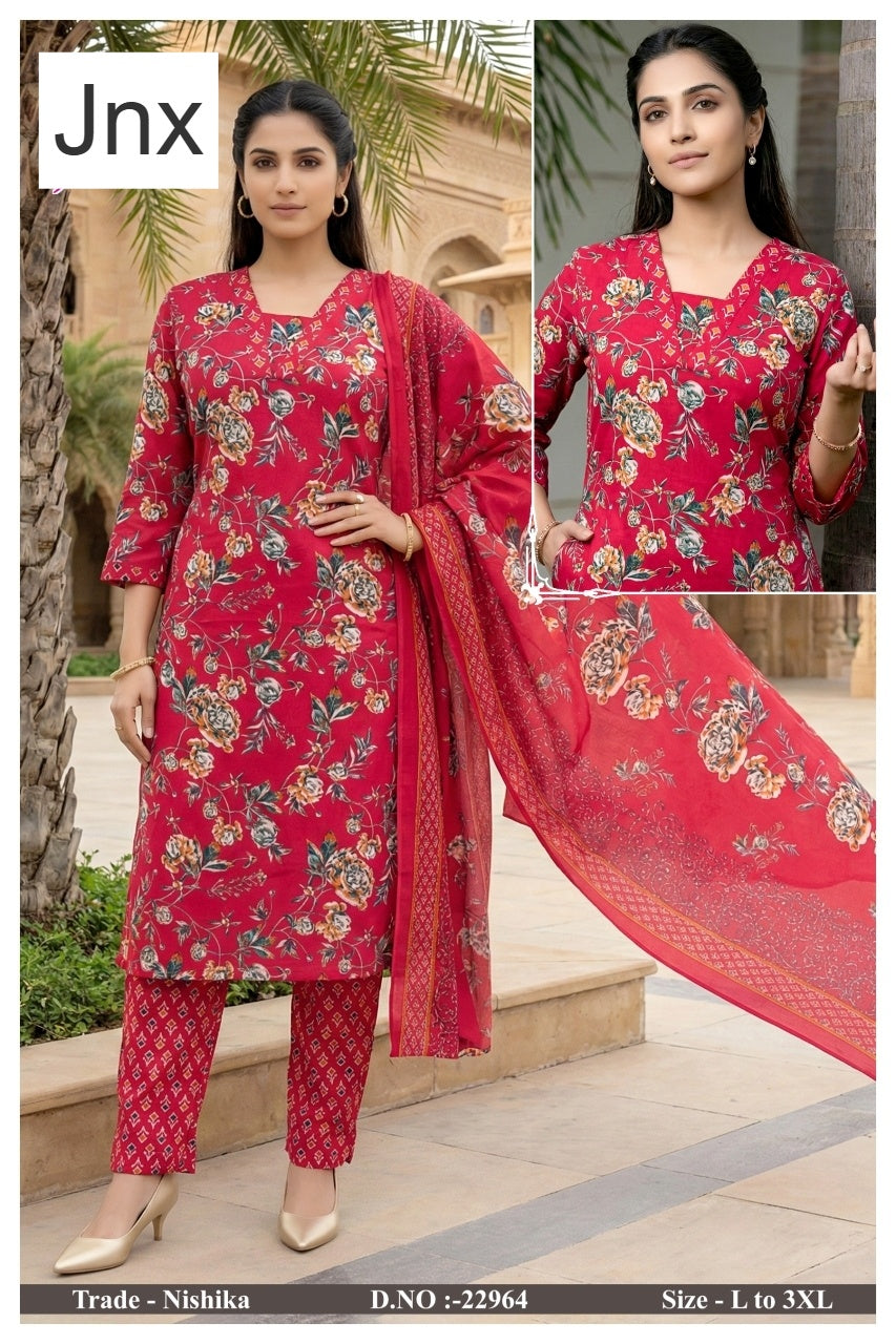 Nishika Jnx Capsule Print Readymade Pant Style Suits Manufacturer India