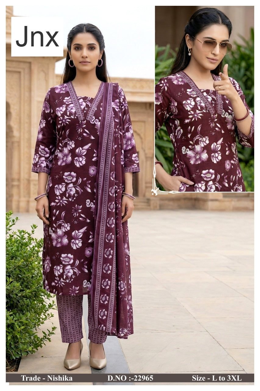 Nishika Jnx Capsule Print Readymade Pant Style Suits Manufacturer India