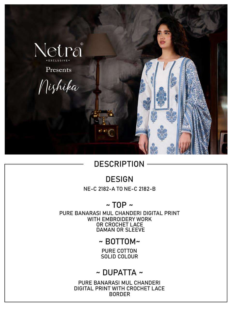 Nishika Netra Banarasi Pant Style Suits Manufacturer