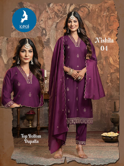 Nishita Kaya Vertican Readymade Pant Style Suits Exporter India