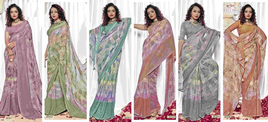 Nishka Vallabhi Prints Georgette Sarees Exporter Gujarat