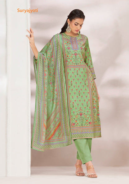 Nishka Vol 1 Suryajyoti Modal Silk Pant Style Suits Wholesaler Ahmedabad