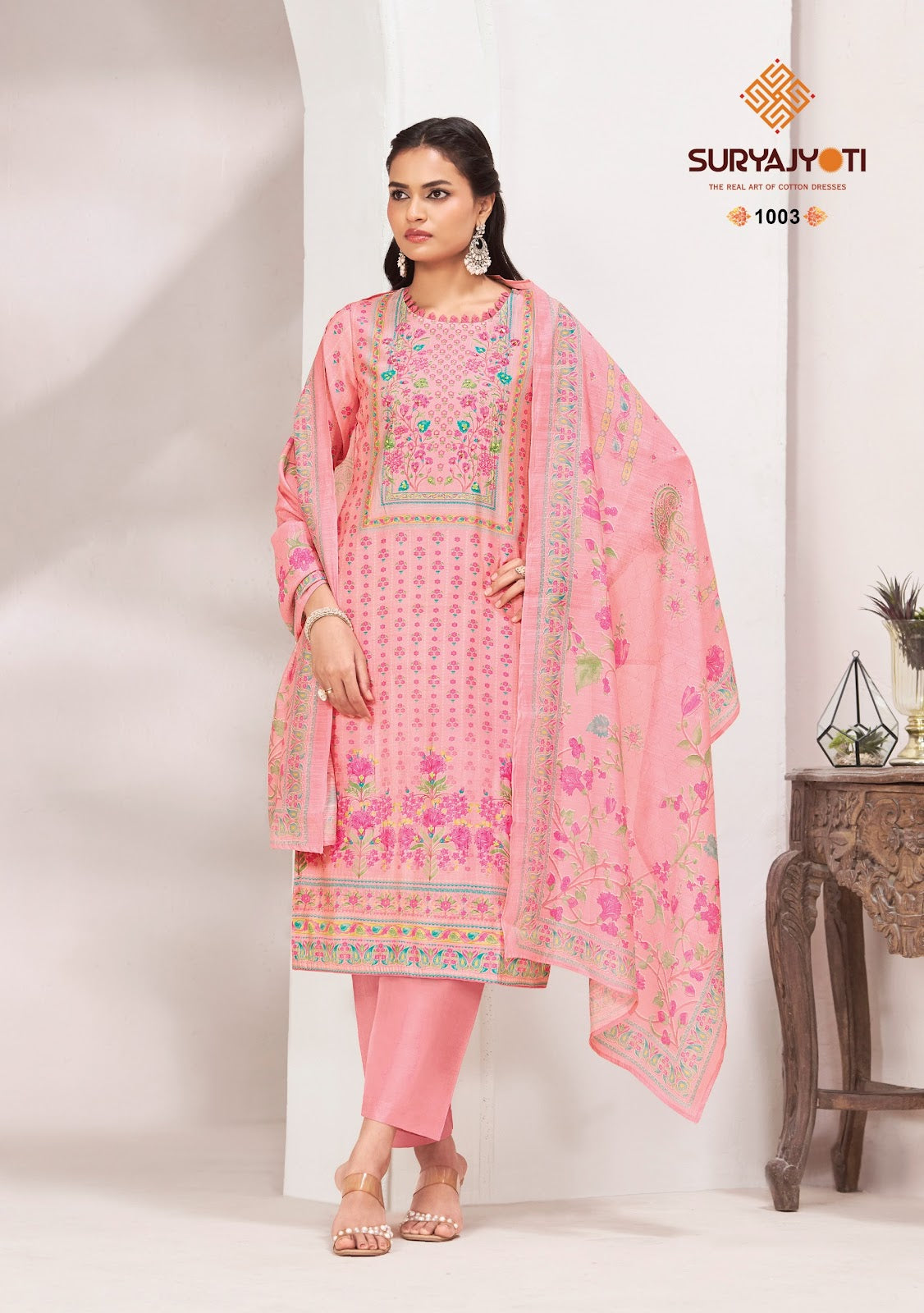 Nishka Vol 1 Suryajyoti Modal Silk Pant Style Suits Wholesaler Ahmedabad