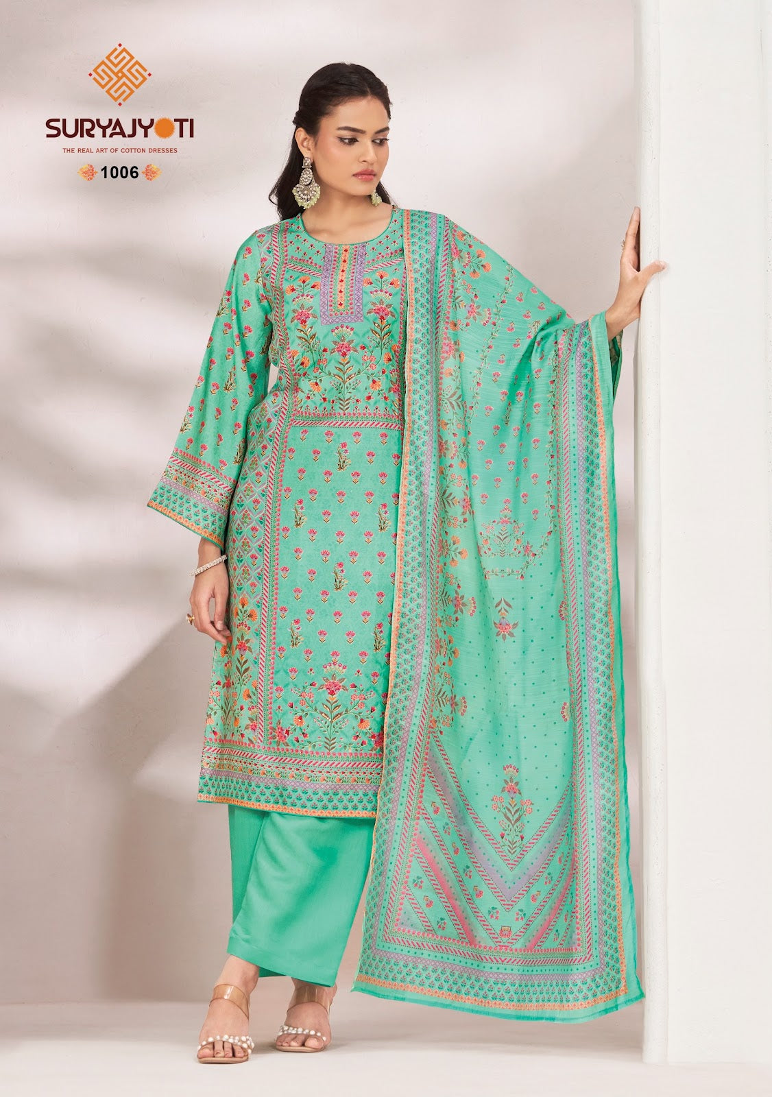 Nishka Vol 1 Suryajyoti Modal Silk Pant Style Suits Wholesaler Ahmedabad