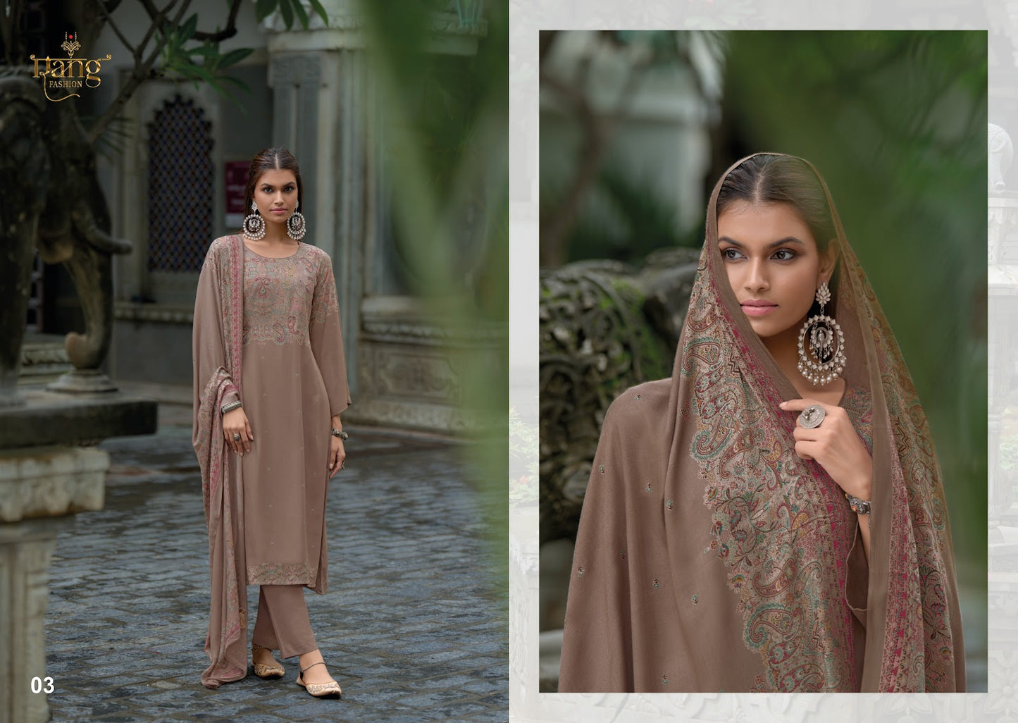 Nishqa Vol 2 Summer Edit 2025 Rang Fashion Viscose Muslin Pant Style Suits Wholesaler