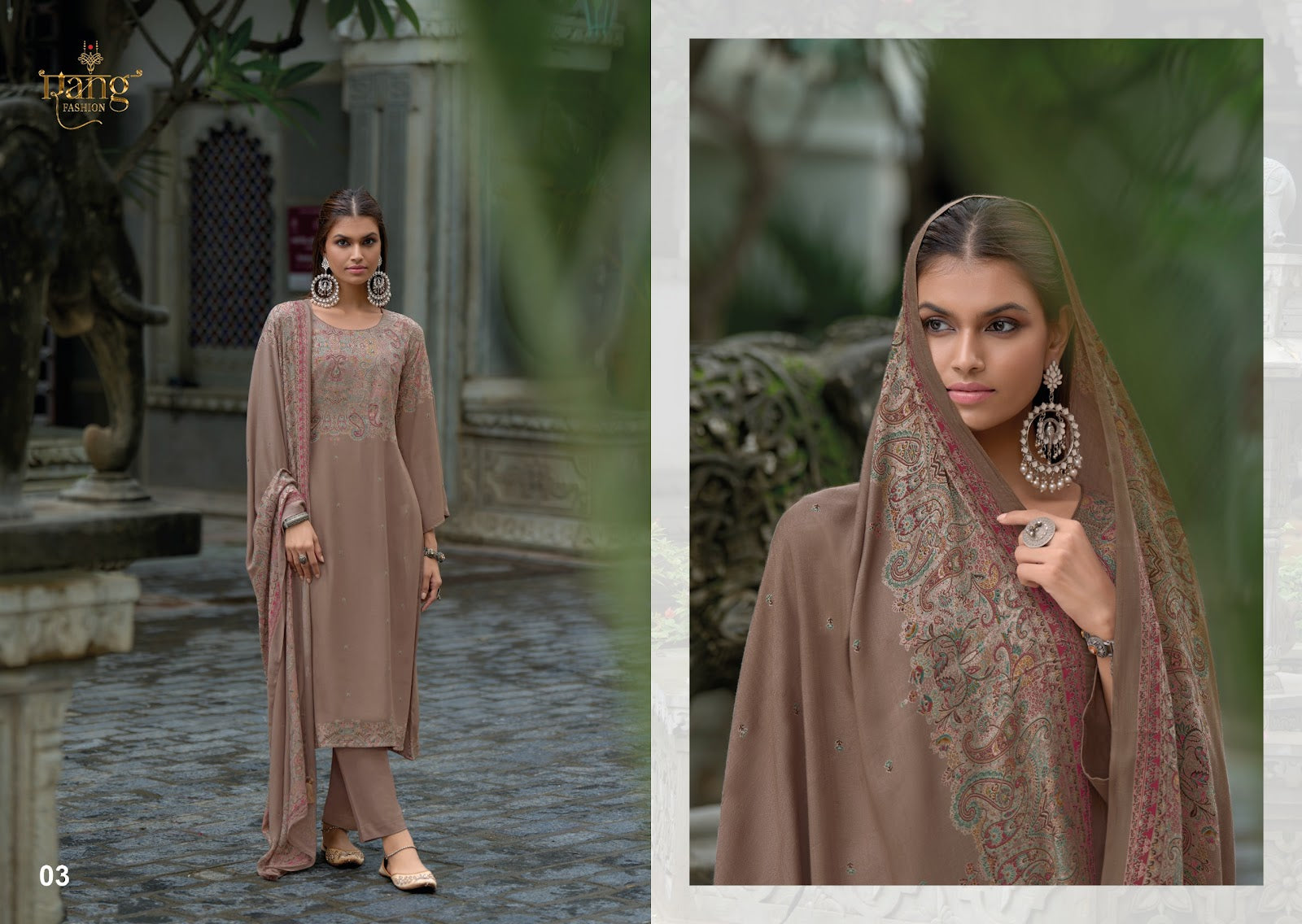 Nishqa Vol 2 Summer Edit 2025 Rang Fashion Viscose Muslin Pant Style Suits Wholesaler