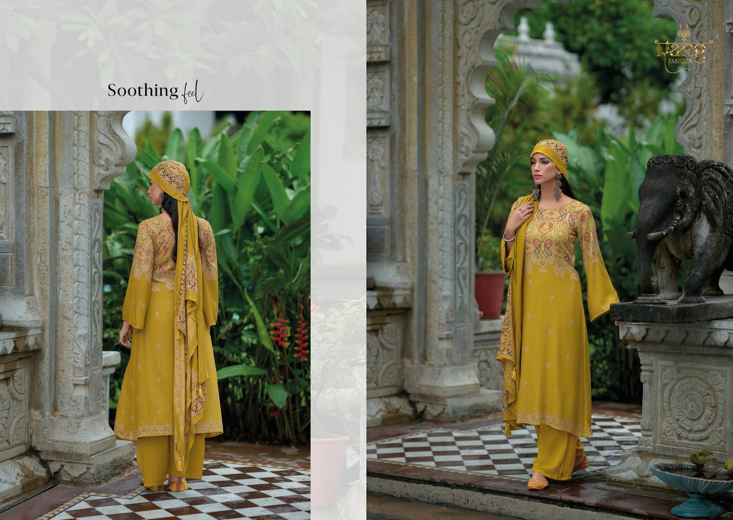 Nishqa Vol 2 Summer Edit 2025 Rang Fashion Viscose Muslin Pant Style Suits Wholesaler