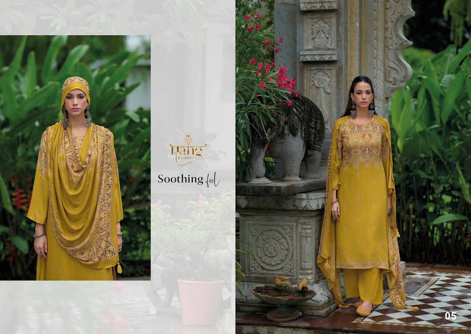 Nishqa Vol 2 Summer Edit 2025 Rang Fashion Viscose Muslin Pant Style Suits Wholesaler