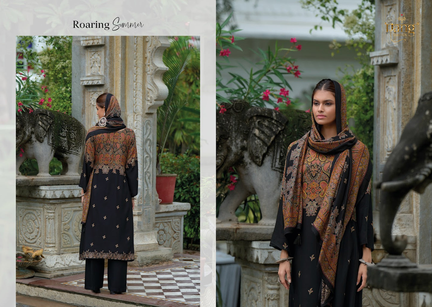 Nishqa Vol 2 Summer Edit 2025 Rang Fashion Viscose Muslin Pant Style Suits Wholesaler