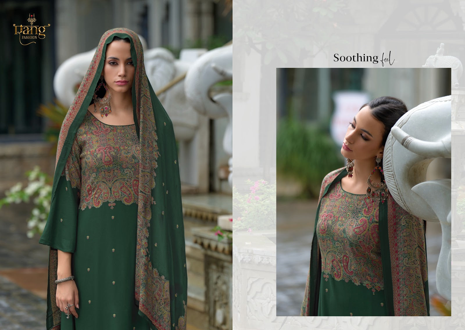 Nishqa Vol 2 Summer Edit 2025 Rang Fashion Viscose Muslin Pant Style Suits Wholesaler