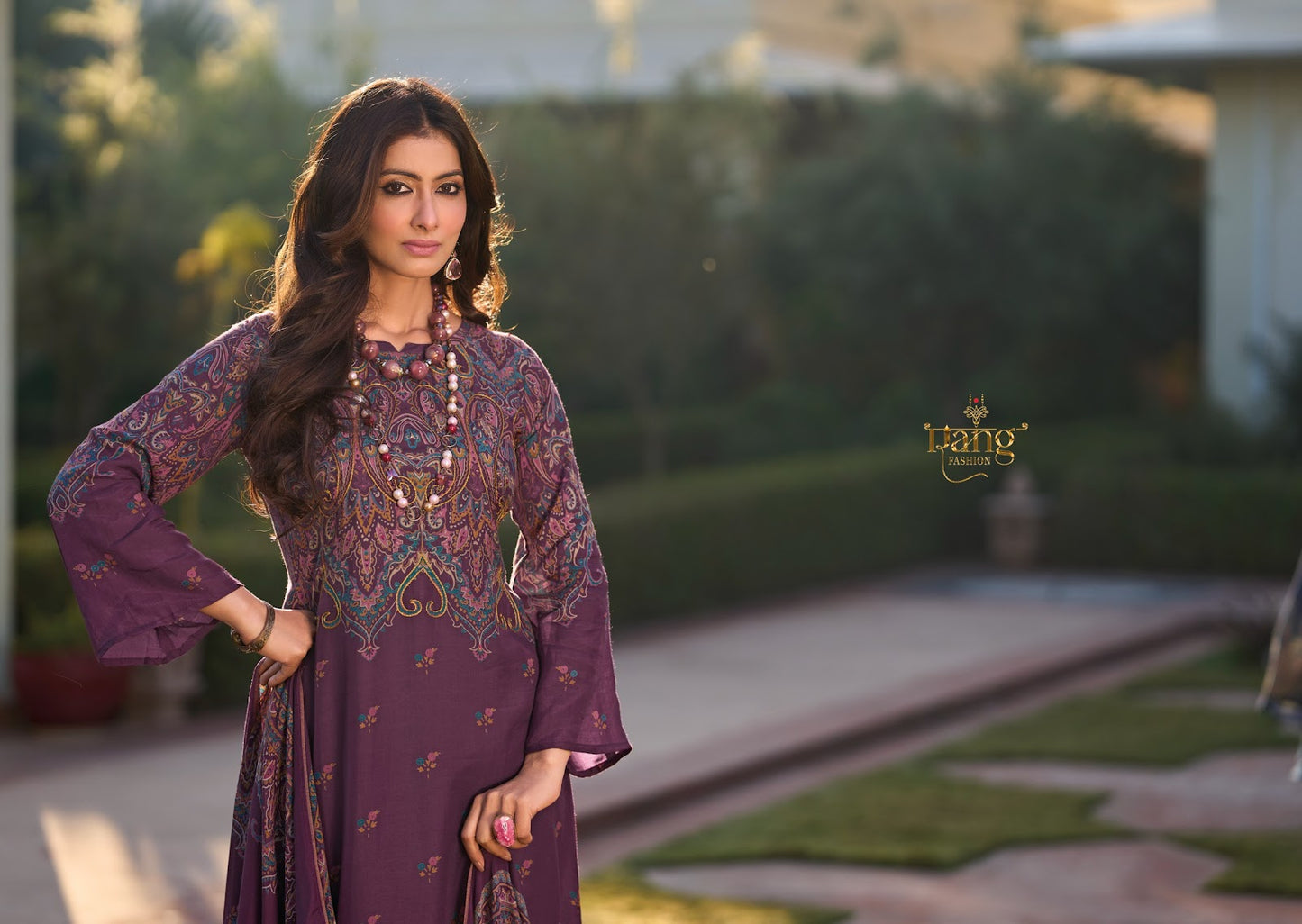 Nishqa Vol 2 Summer Edit 2025 Rang Fashion Viscose Muslin Pant Style Suits Wholesaler