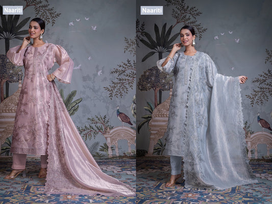 Nishra 2760 Naariti Tissue Silk Pant Style Suits Supplier Gujarat