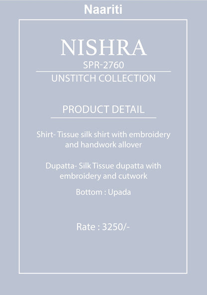 Nishra 2760 Naariti Tissue Silk Pant Style Suits Supplier Gujarat