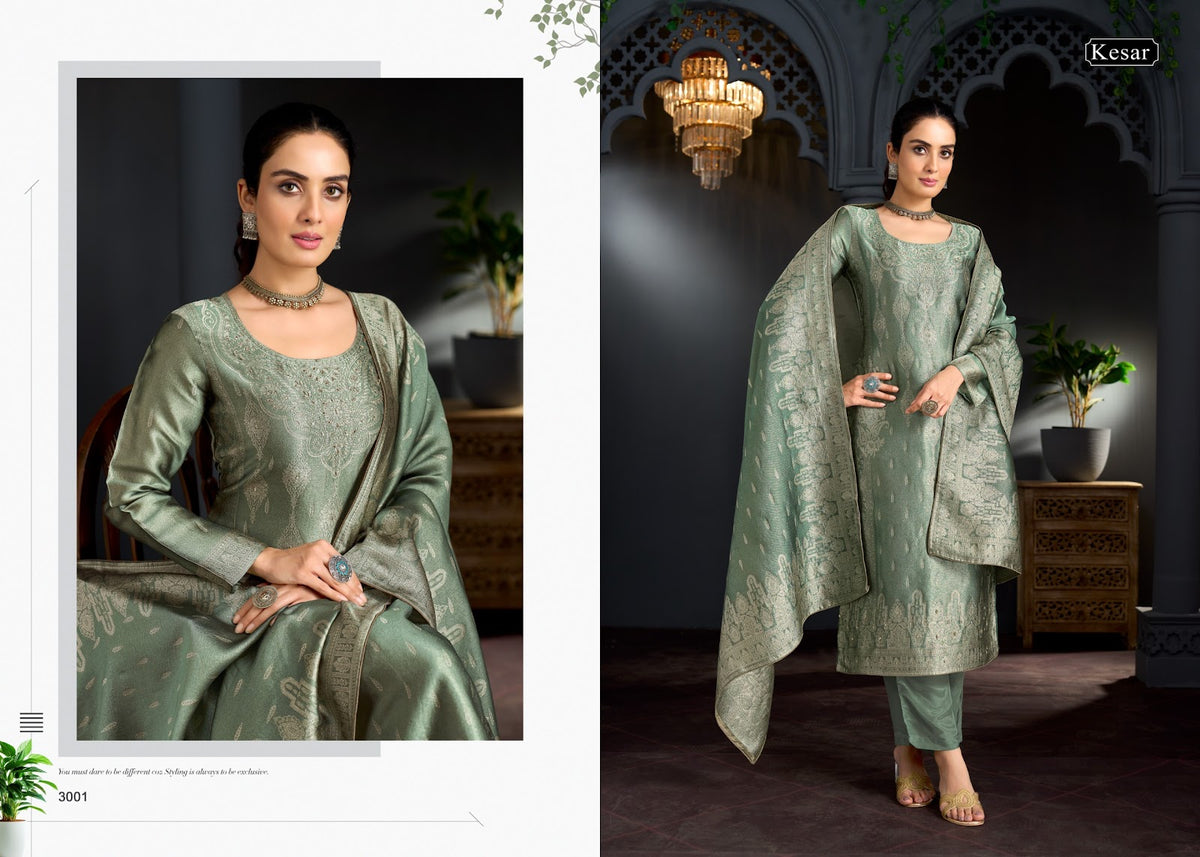 Nishtha Kesar Jiraffe Silk Pakistani Salwar Suits Wholesale