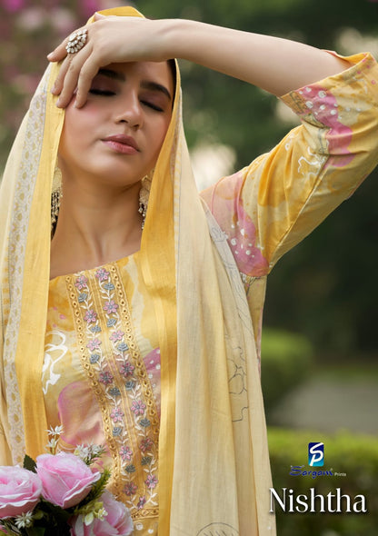 Nishtha Sargam Prints Cambric Pant Style Suits Supplier Gujarat