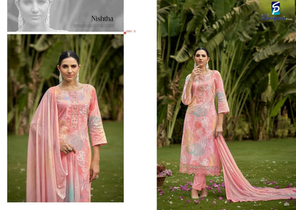 Nishtha Sargam Prints Cambric Pant Style Suits Supplier Gujarat