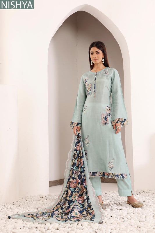 Nishya Naariti Silk Pant Style Suits Wholesale Rate