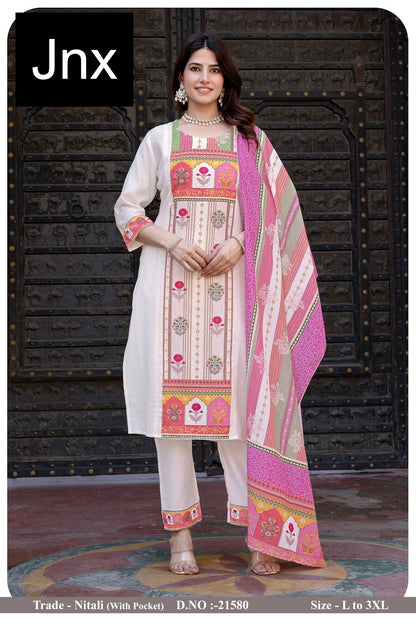 Nitali Jnx Readymade Pant Style Suits Supplier India