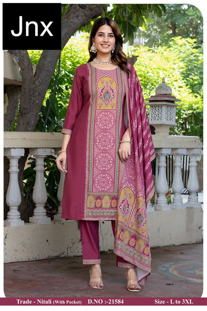 Nitali Jnx Readymade Pant Style Suits Supplier India