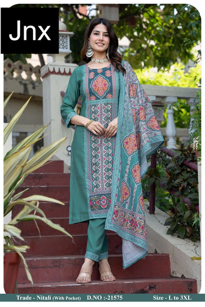 Nitali Jnx Readymade Pant Style Suits Supplier India