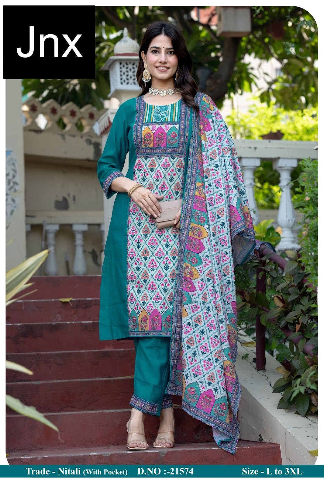 Nitali Jnx Readymade Pant Style Suits Supplier India