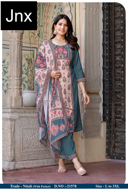 Nitali Jnx Readymade Pant Style Suits Supplier India