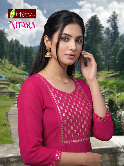 Nitara Hetvi Anarkali Kurtis Supplier India