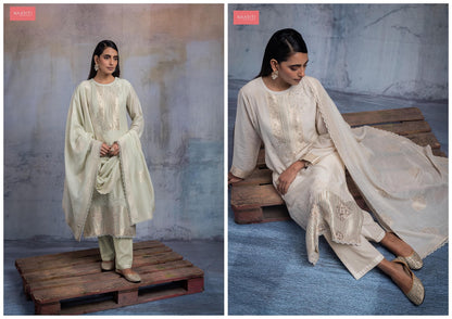 Nitara Naariti Linen Jacquard Pant Style Suits Supplier India