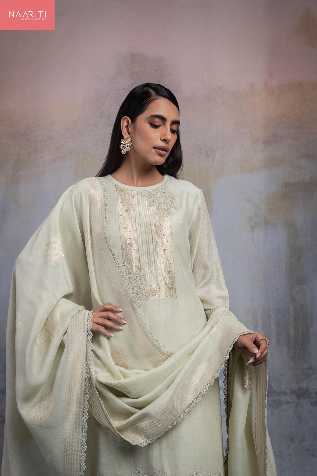 Nitara Naariti Linen Jacquard Pant Style Suits Supplier India